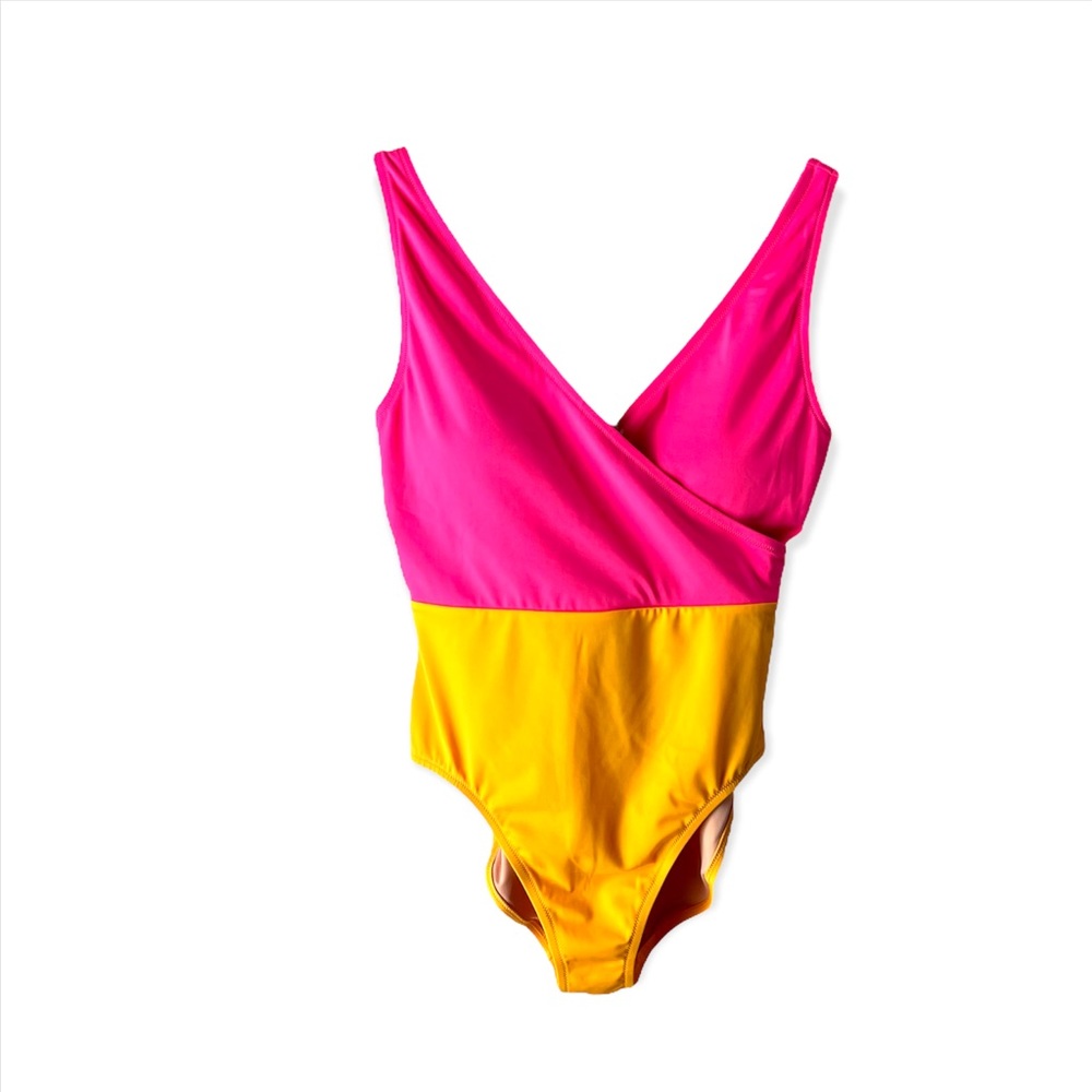 J.Crew Factory Color Block One Piece Swim Size M